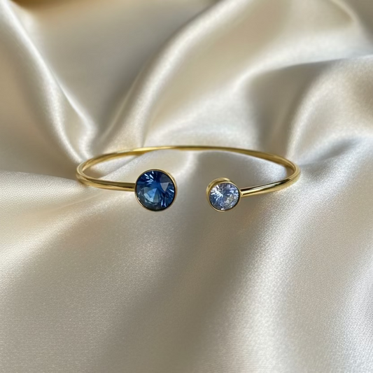 Bracelet jonc fin cristaux Swarovski® – Collection Bohm