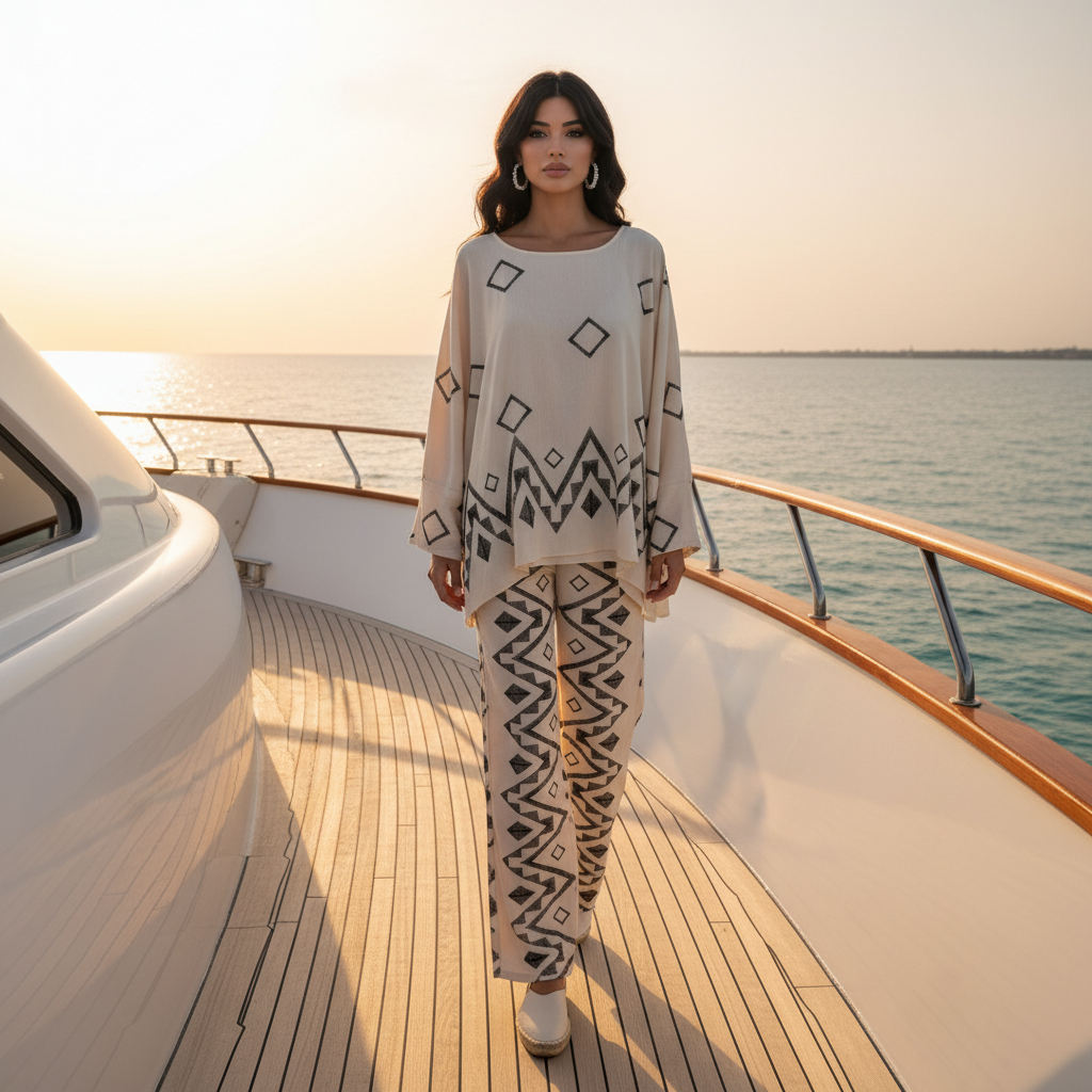 ✨ Flowy printed set – Chic elegance and comfort