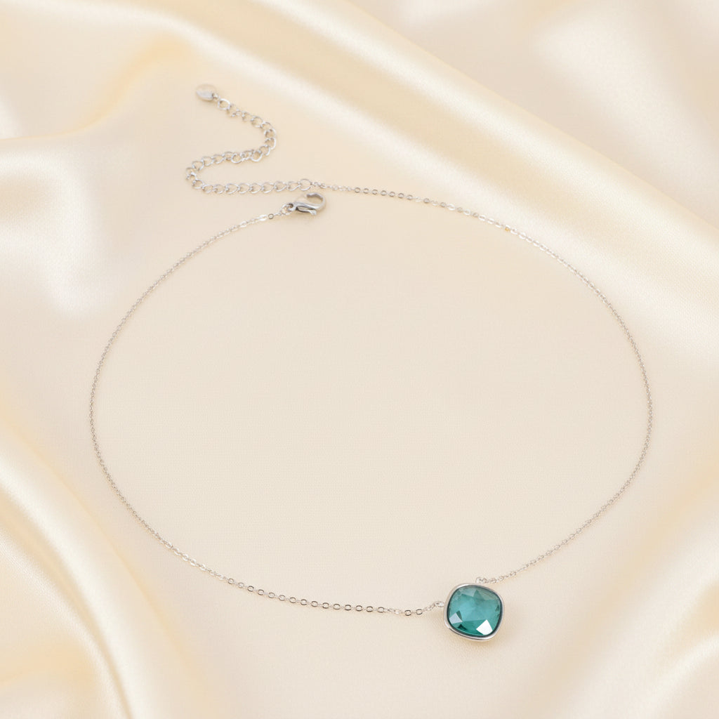 Collier Léa Bohm — Cristal Taillé Acier Inoxydable