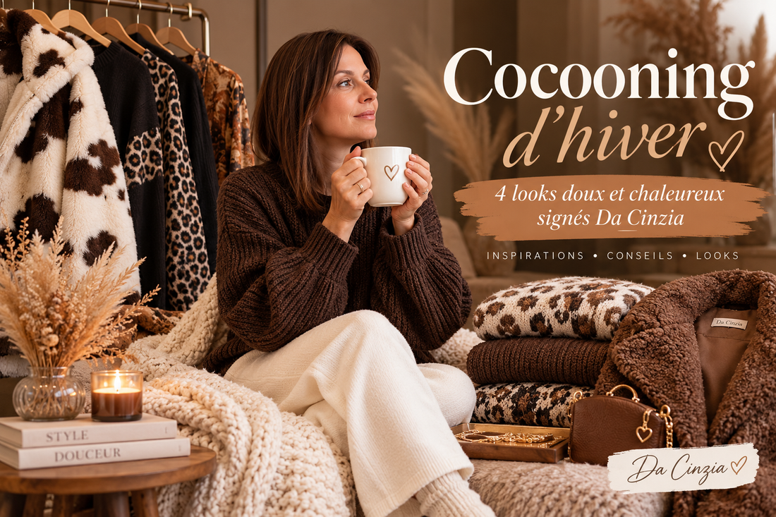 Cocooning d'hiver : 4 looks doux et chaleureux signés Da Cinzia