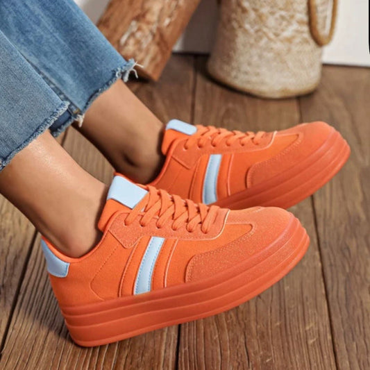 Baskets Femme Plateforme | 3 Coloris Pastel & Vitaminés | Da Cinzia