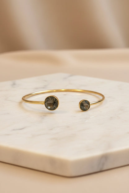 Bracelet jonc fin cristaux Swarovski® – Collection Bohm