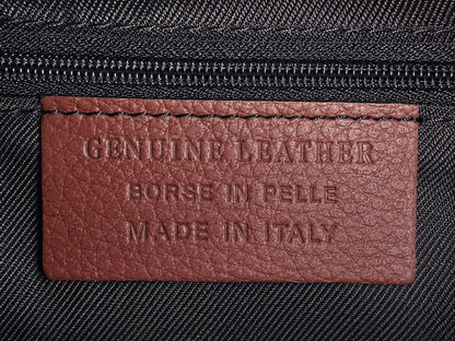 Pochette Venezia Miss-Terre Genuine Leather Borse in Pelle Made in Italy étiquette