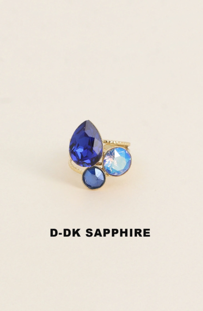 Bague Bohm Femme | Cristaux Multicolores | Collection en Constante Évolution