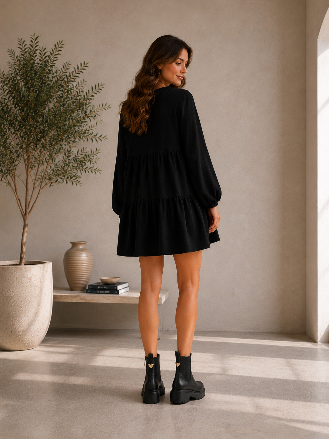 Bottines Noires Femme Semelle Crantée Épaisse | Boots Chic Confort