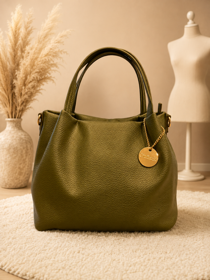 Sac Cabas Giuliano kaki vert