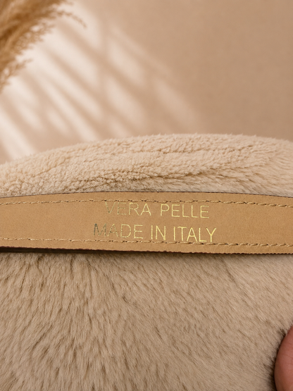 Ceinture Vera Pelle Made in Italy estampille dorée
