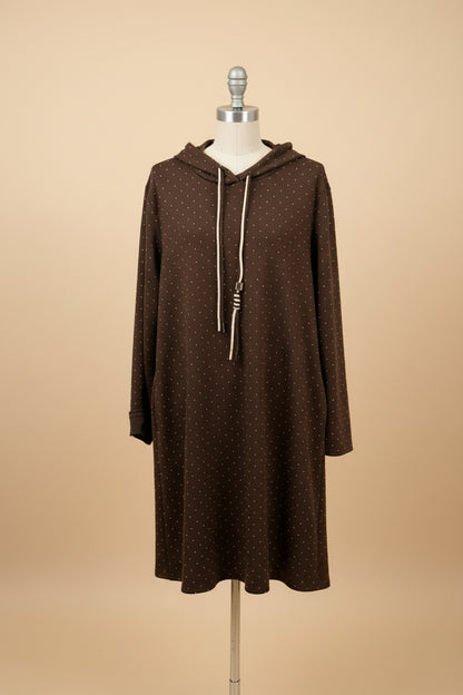 Robe Sweat Capuche Strass Femme | Élégance Décontractée