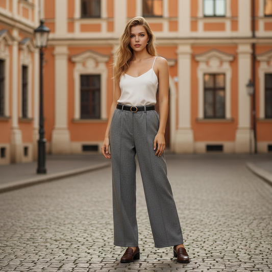 Pantalon Fluide Femme Taille Élastique Ceinture | 3 Coloris | Da Cinzia