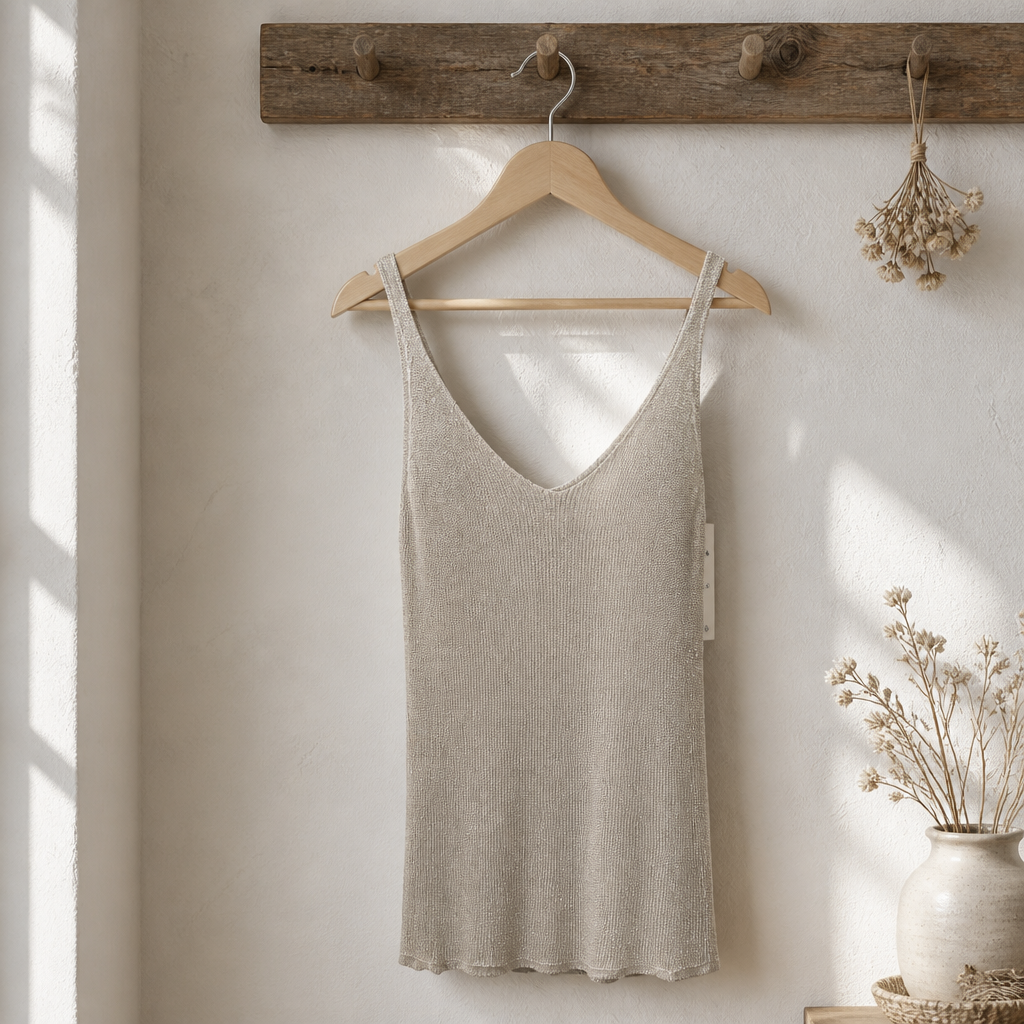 Top Débardeur Uni Lurex – Collection PS/ÉTÉ 2026