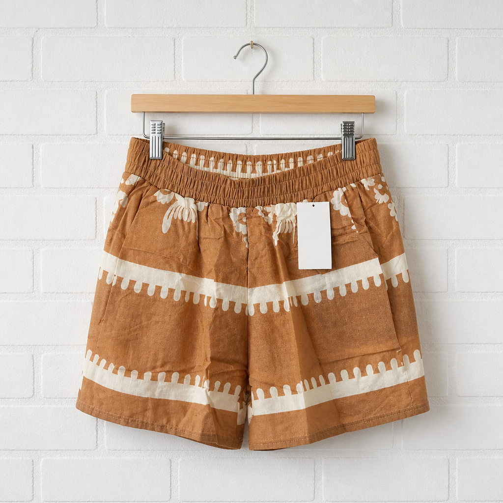 Short Imprimé Taille Élastique avec Poches – PS/ÉTÉ 2026