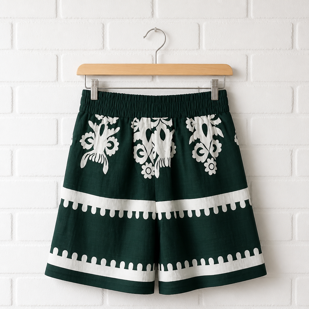 Short Imprimé Taille Élastique avec Poches – PS/ÉTÉ 2026