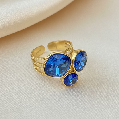 Bague Bohm Femme | Cristaux Multicolores | Collection en Constante Évolution