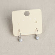 Boucles d'oreilles créoles strass Ikita – Acier inoxydable