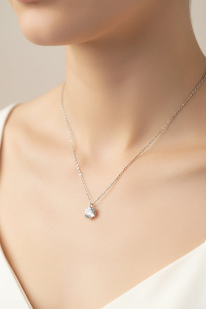 Collier pendentif cristal Ikita – Acier inoxydable