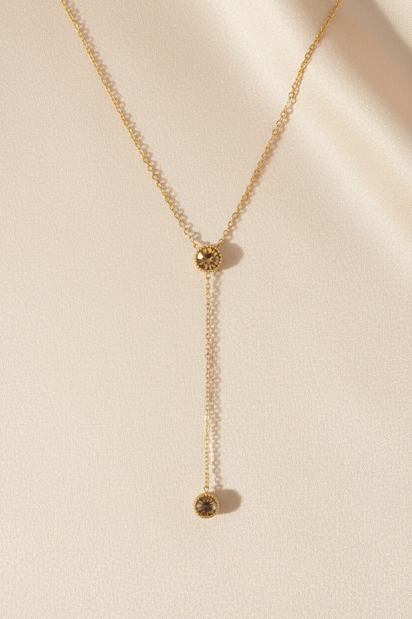 Collier Bohm Femme | Lariat Cristaux Swarovski® | 2 Modèles