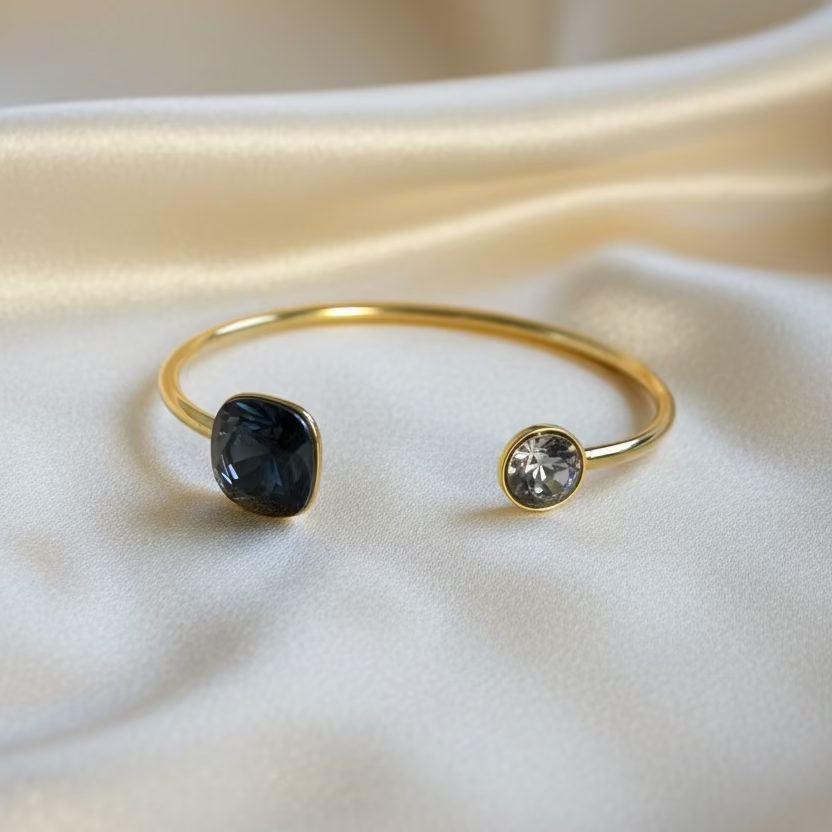 Bracelet jonc fin cristaux Swarovski® – Collection Bohm