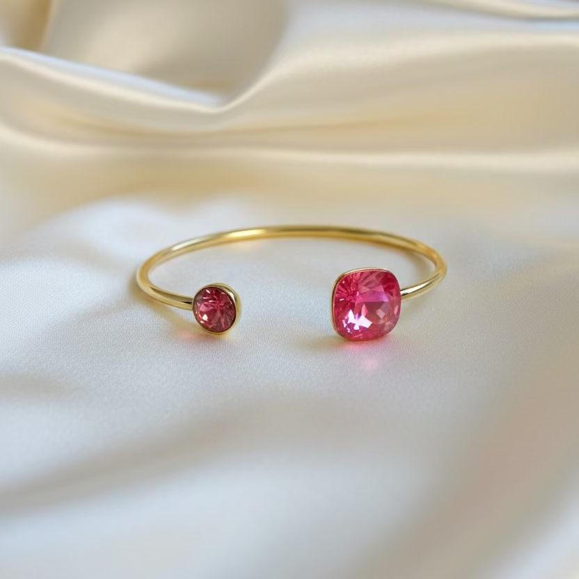 Bracelet jonc fin cristaux Swarovski® – Collection Bohm