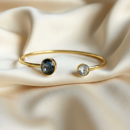 Bracelet jonc fin cristaux Swarovski® – Collection Bohm