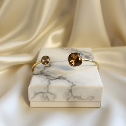 Bracelet jonc fin cristaux Swarovski® – Collection Bohm