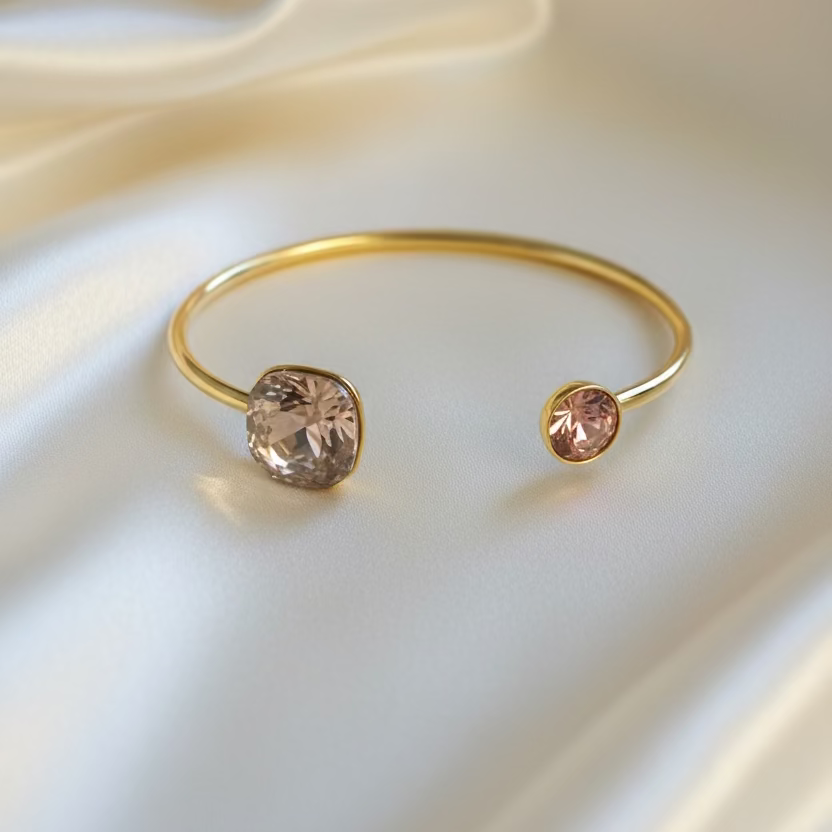 Bracelet jonc fin cristaux Swarovski® – Collection Bohm