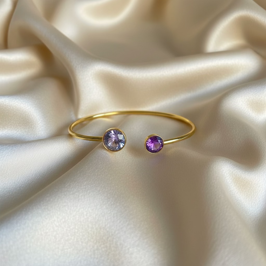 Bracelet jonc fin cristaux Swarovski® – Collection Bohm