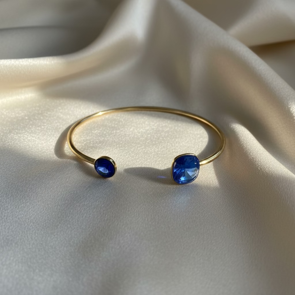 Bracelet jonc fin cristaux Swarovski® – Collection Bohm