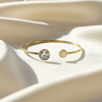 Bracelet jonc fin cristaux Swarovski® – Collection Bohm