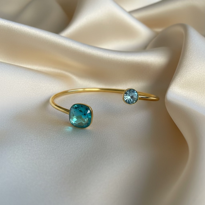 Bracelet jonc fin cristaux Swarovski® – Collection Bohm