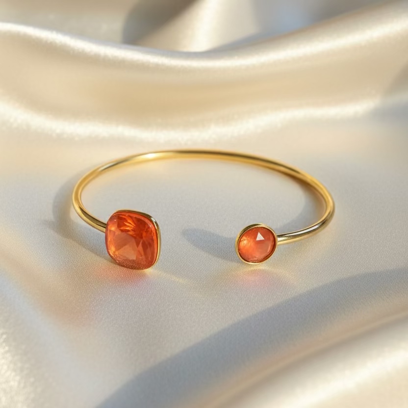 Bracelet jonc fin cristaux Swarovski® – Collection Bohm
