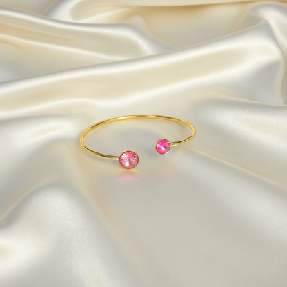 Bracelet jonc fin cristaux Swarovski® – Collection Bohm