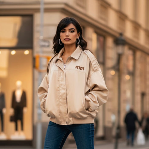 Veste Bomber Femme | Style Urbain Chic 4 Coloris Tendance | Da Cinzia