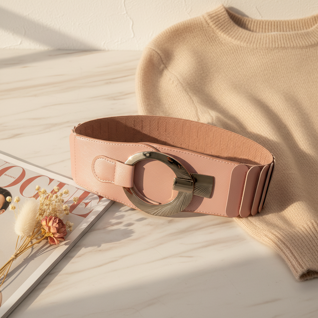 Ceinture Élastique Femme | Boucle Design 5 Coloris Confort | Da Cinzia