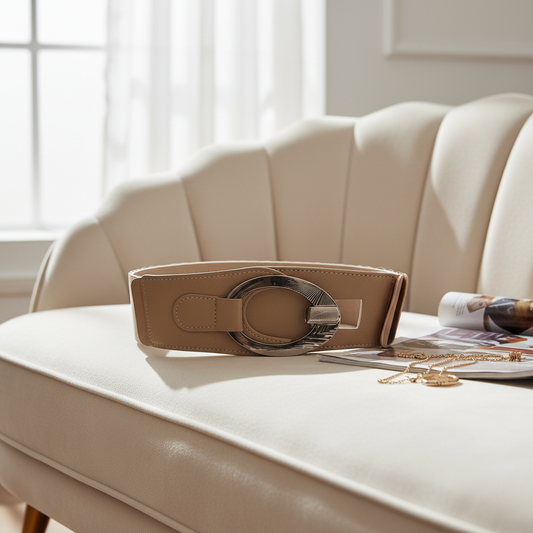 Ceinture Élastique Femme | Boucle Design 5 Coloris Confort | Da Cinzia