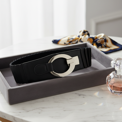 Ceinture Élastique Femme | Boucle Design 5 Coloris Confort | Da Cinzia
