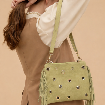 Sac à Main Daim Femme | Bohème Chic 3 Coloris | Da Cinzia