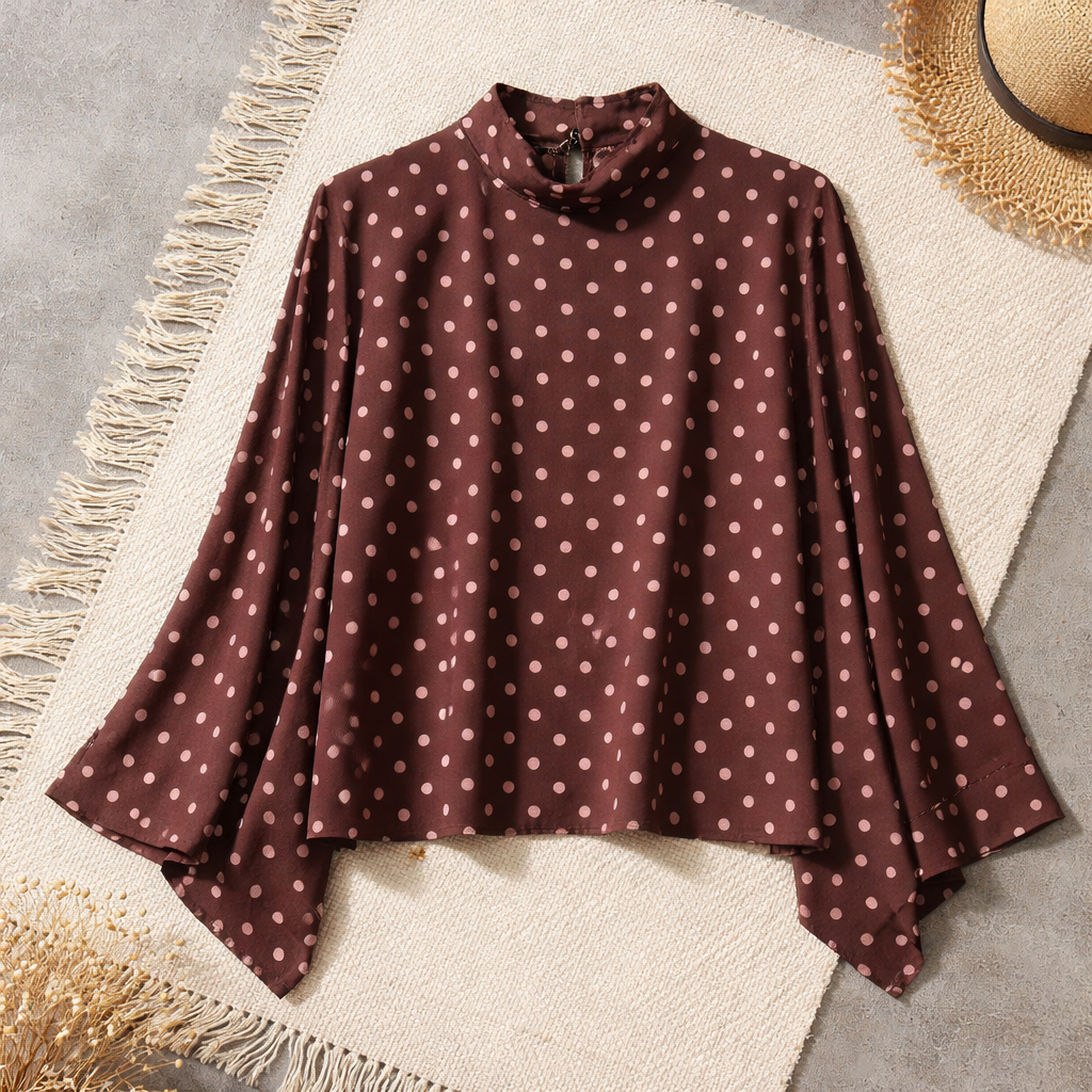 Women's Lightweight Long Sleeve Blouse with Sheer Effect