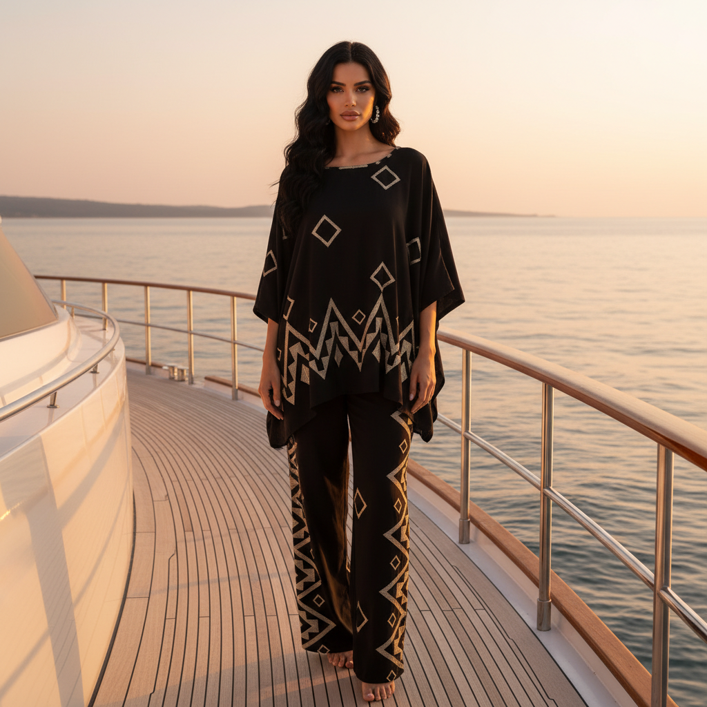 ✨ Flowy printed set – Chic elegance and comfort