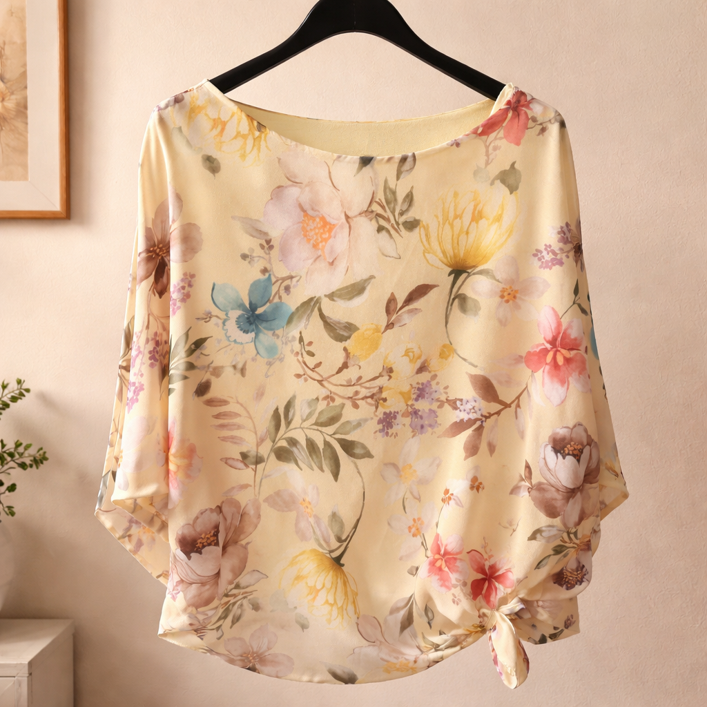 Blouse L&A Imprimé Floral à Nouer | 3 Coloris Disponibles | Da Cinzia
