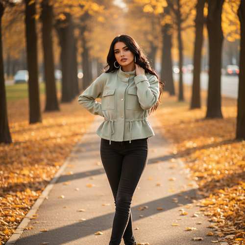 Veste Via ZOYA Cintrée à Taille Ajustable | 3 Coloris Tendance | Da Cinzia