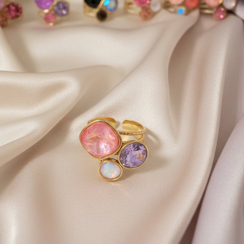 Bague Collection Bohm Femme | Cristaux Multicolores | 23 Modèles | Da Cinzia