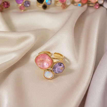 Bague Collection Bohm Femme | Cristaux Multicolores | 23 Modèles | Da Cinzia