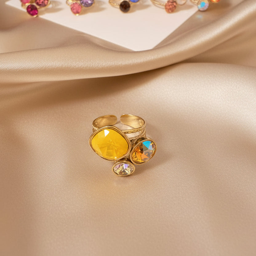 Bague Collection Bohm Femme | Cristaux Multicolores | 23 Modèles | Da Cinzia