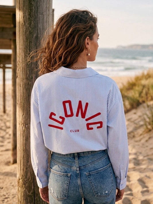 Chemise ICONIC Femme – Coton Broderie Dos | PS/ÉTÉ 2026