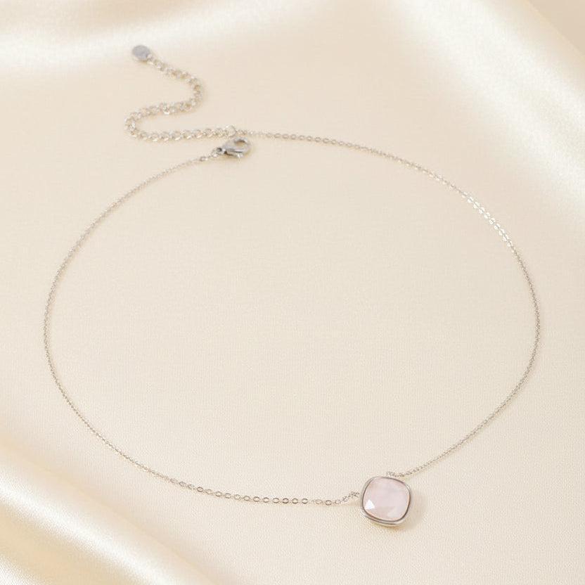 Collier Léa Bohm — Cristal Taillé Acier Inoxydable