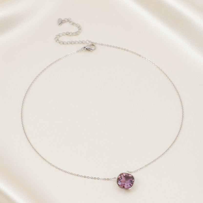 Collier Léa Bohm — Cristal Taillé Acier Inoxydable