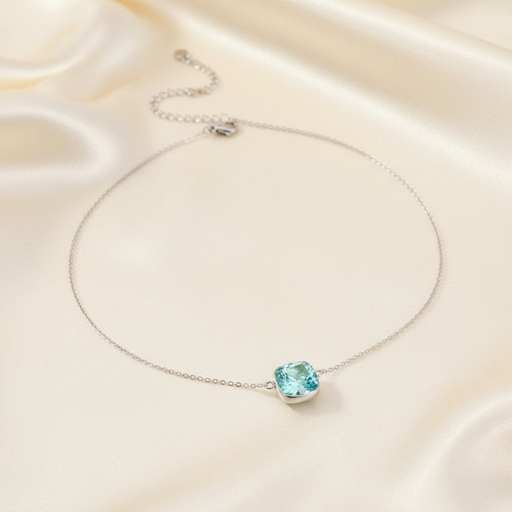 Collier Léa Bohm — Cristal Taillé Acier Inoxydable