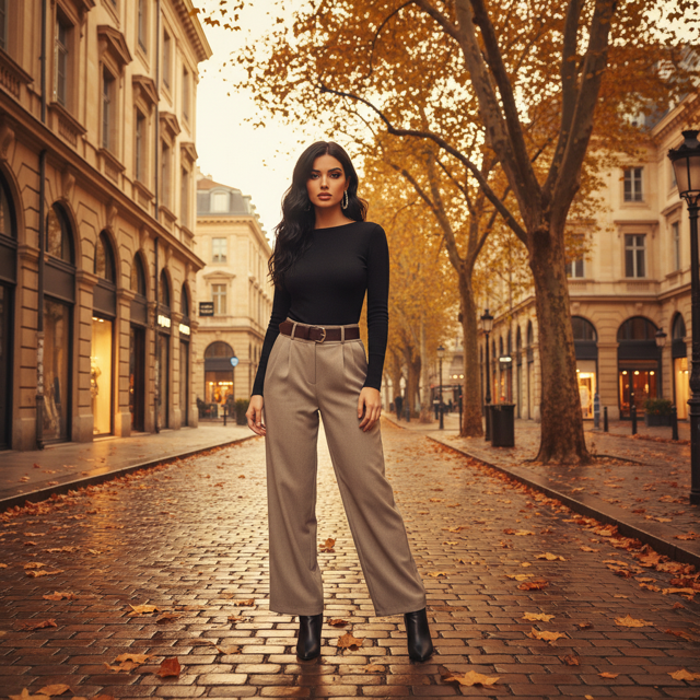 Pantalon Fluide Femme Taille Élastique Ceinture | 3 Coloris | Da Cinzia