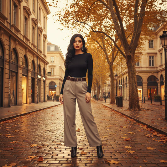 Pantalon Fluide Femme Taille Élastique Ceinture | 3 Coloris