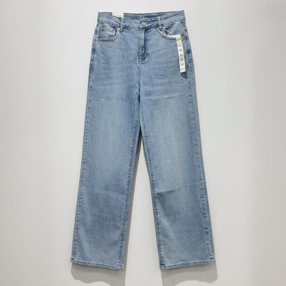 Jean Wide Leg Bleu Grande Taille – Coupe Ample & Tissu Léger | Réf. ZA153 | Da Cinzia